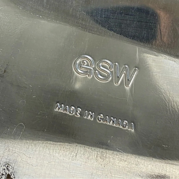 Vintage GSW MCM Faux Wood Metal Canister Set Sugar Flour Coffee Tea - Picture 11 of 14